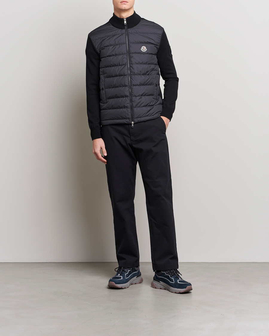 Mies | Puserot | Moncler | Zip Padded Cardigan Black