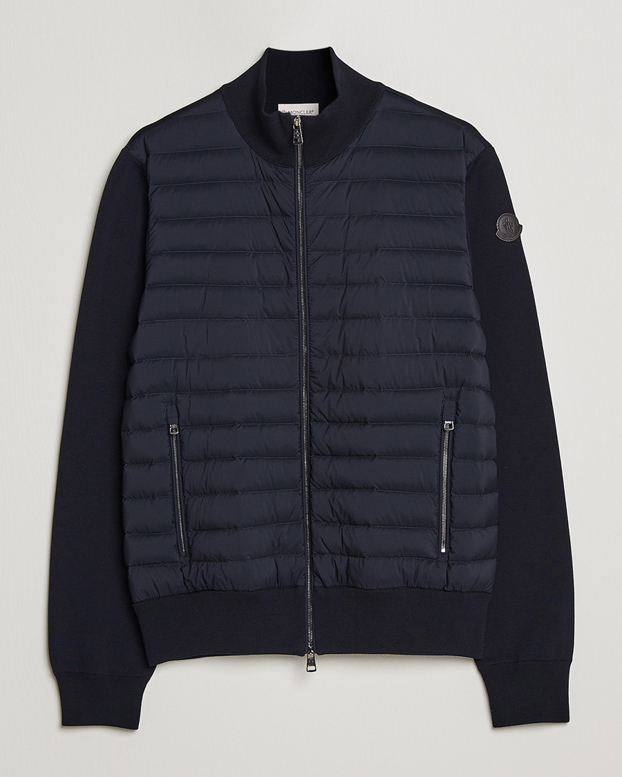 Mies | Puserot | Moncler | Hybrid Zip Cardigan Navy