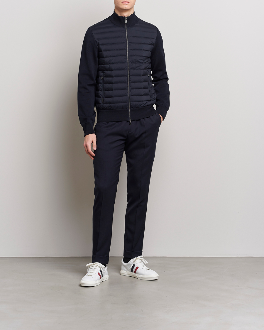 Mies | Puserot | Moncler | Hybrid Zip Cardigan Navy