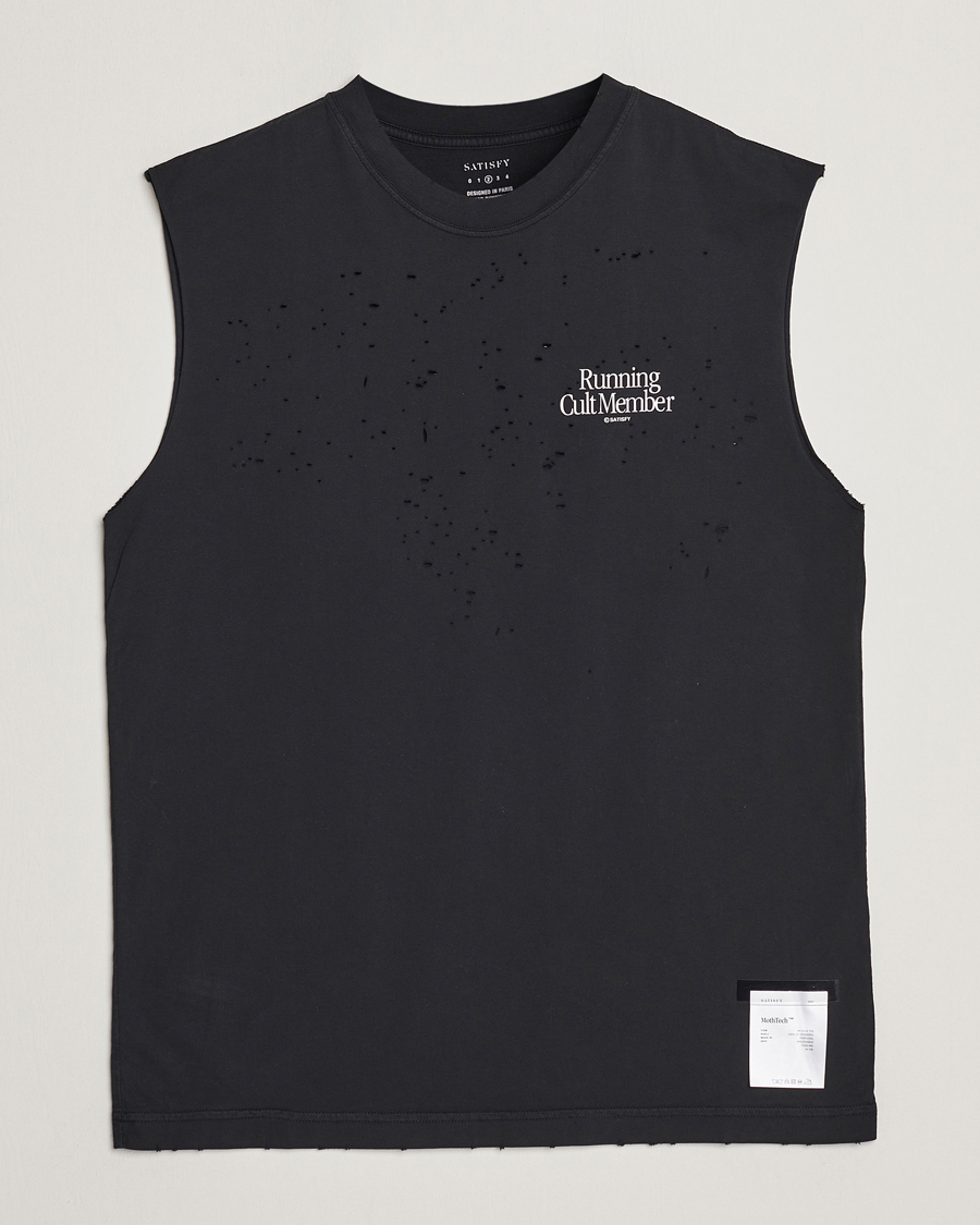 Mies | T-paidat | Satisfy | MothTech Muscle Tee Black