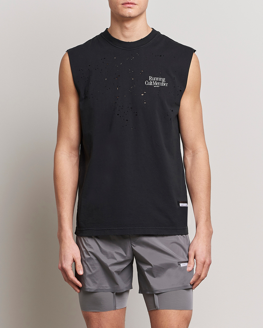 Mies | T-paidat | Satisfy | MothTech Muscle Tee Black