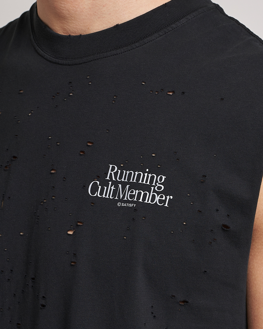 Mies | T-paidat | Satisfy | MothTech Muscle Tee Black