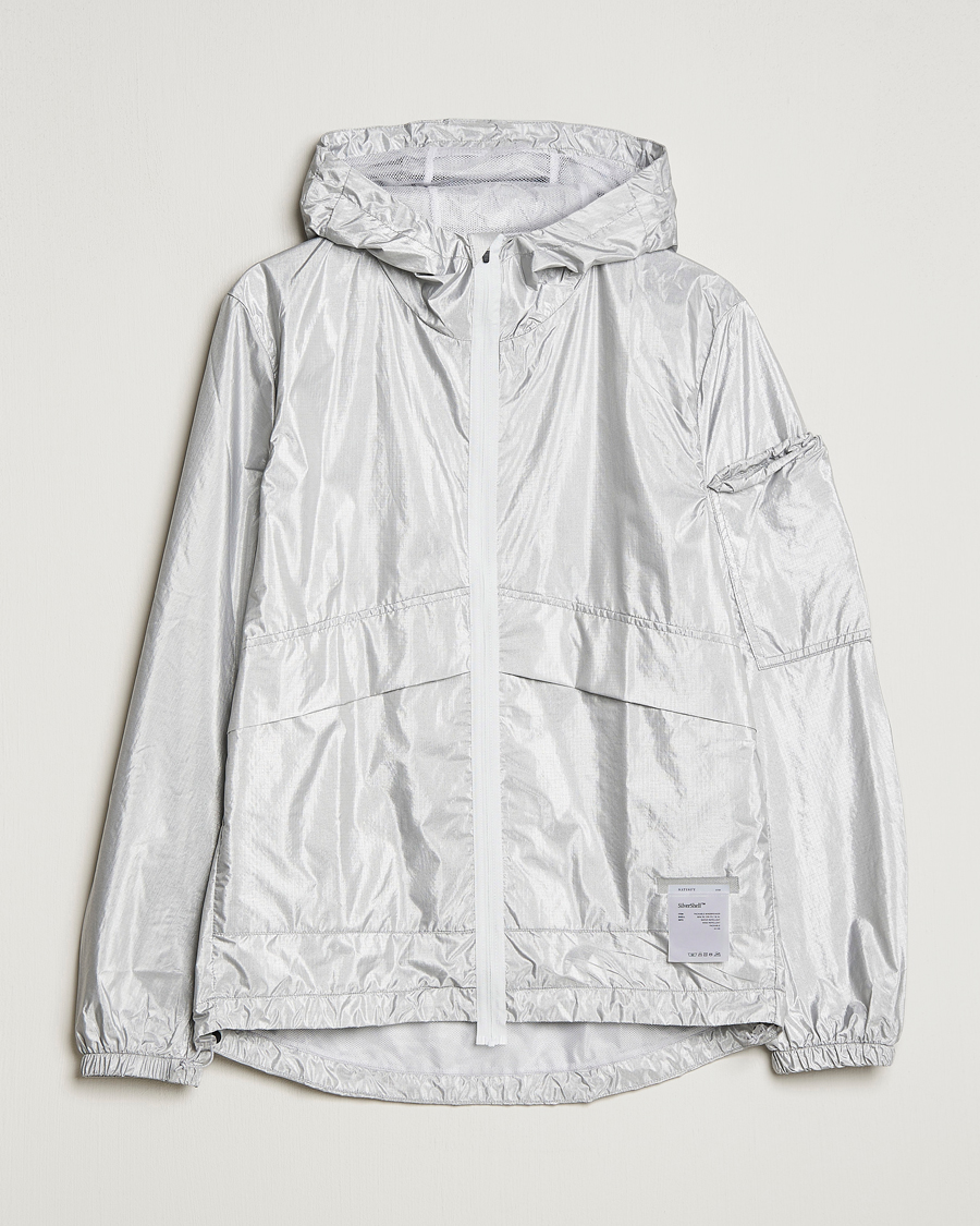 Mies | Takit | Satisfy | SilverShell Packable Windbreaker Silver