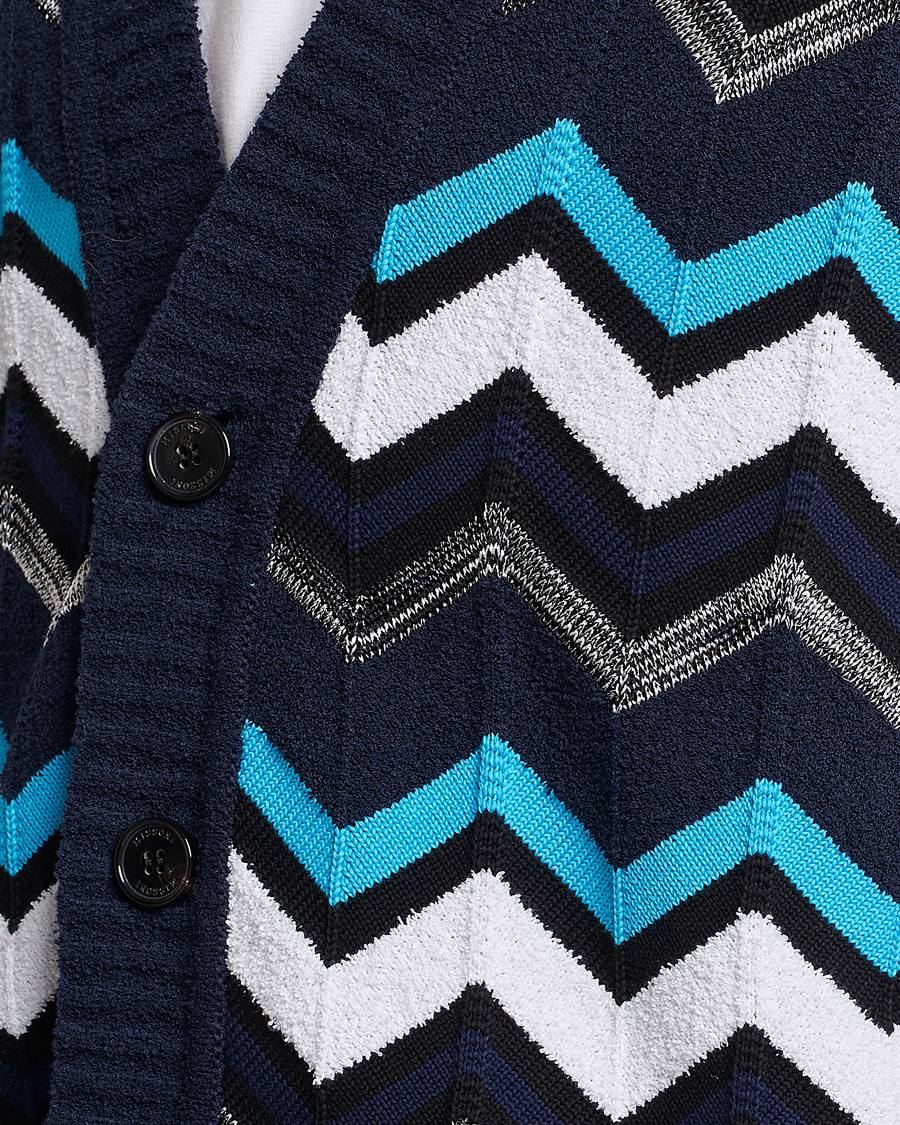 Mies | Puserot | Missoni | Maxi Cardigan Navy/White