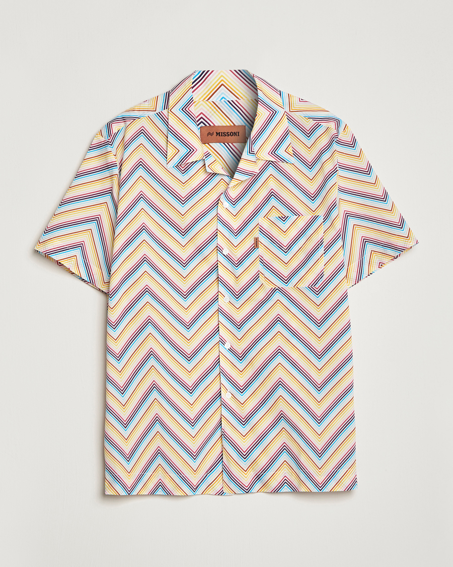 Mies | Kauluspaidat | Missoni | Zig Zag Short Sleeve Shirt Multicolor