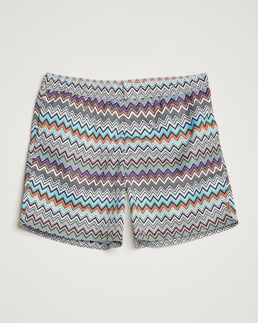 Mies | Uimahousut | Missoni | Zig Zag Swim Trunks Grey/Violet