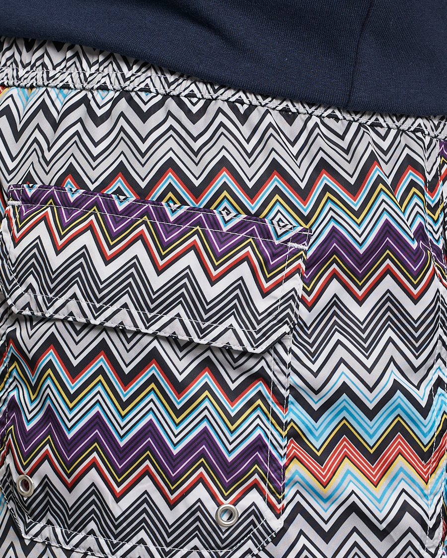 Mies | Uimahousut | Missoni | Zig Zag Swim Trunks Grey/Violet