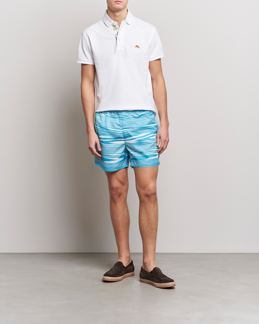 Mies | Uimahousut | Missoni | Space Dye Swim Trunks Light Blue