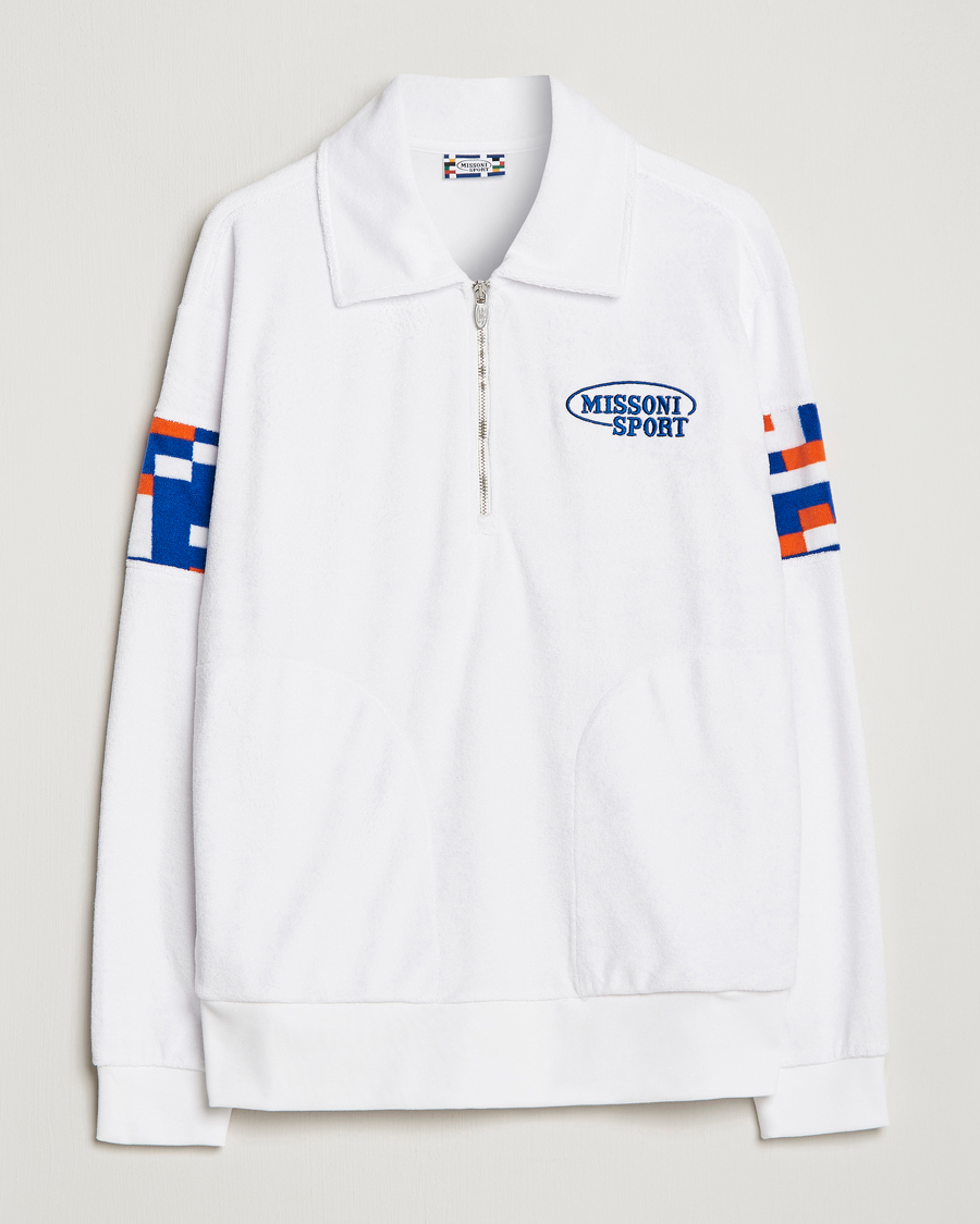 Mies | Puserot | Missoni | Sport Half Zip White