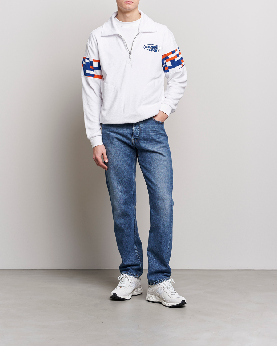 Mies | Puserot | Missoni | Sport Half Zip White