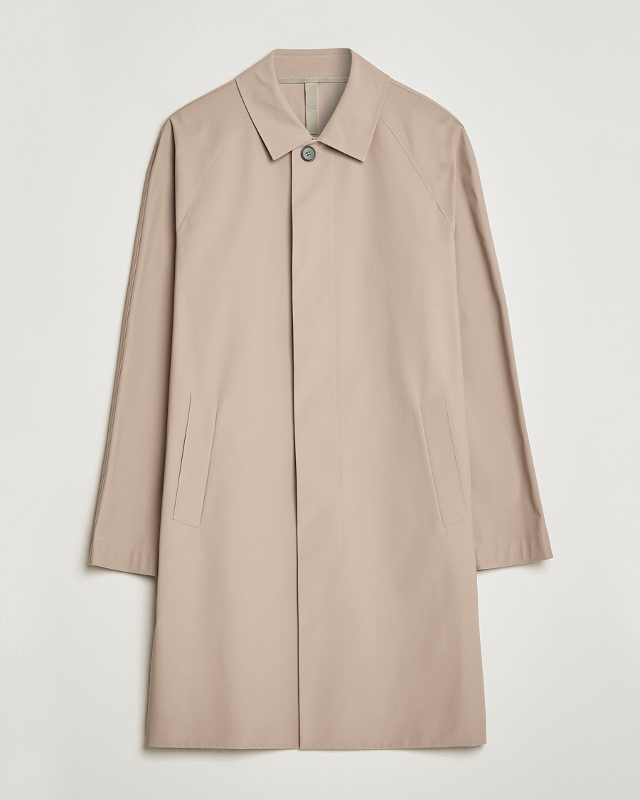 Mies | Takit | Harris Wharf London | Light Technic Balmacaan Coat Camel