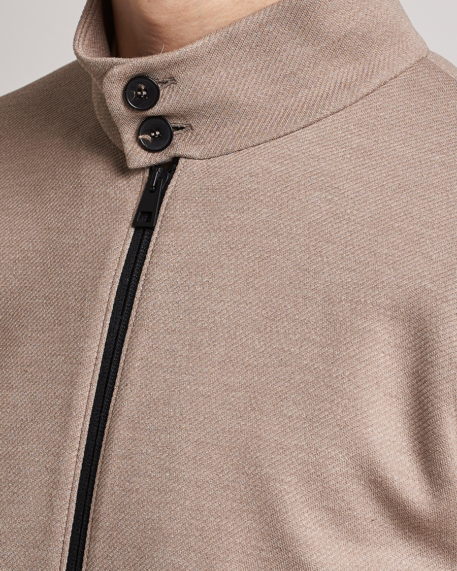 Mies | Takit | Harris Wharf London | Loro Piana Cavalry Twill Harrington Jacket Oat