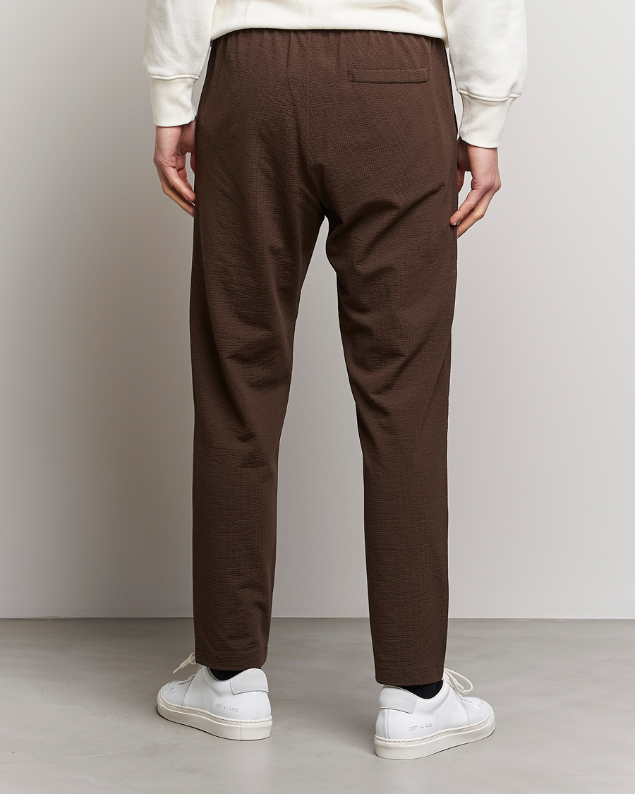 Mies | Housut | Harris Wharf London | Coolmax Seersucker Trouser Brown