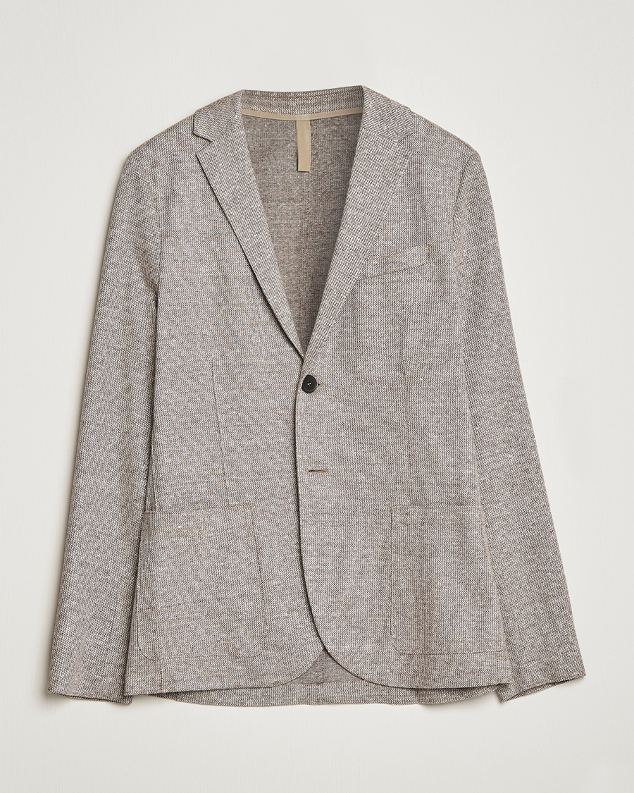 Mies | Pikkutakit | Harris Wharf London | Linen Blend Blazer Tobacco