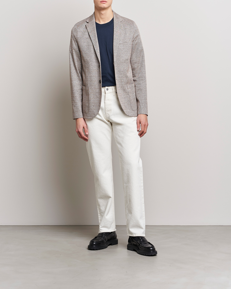 Mies | Pikkutakit | Harris Wharf London | Linen Blend Blazer Tobacco