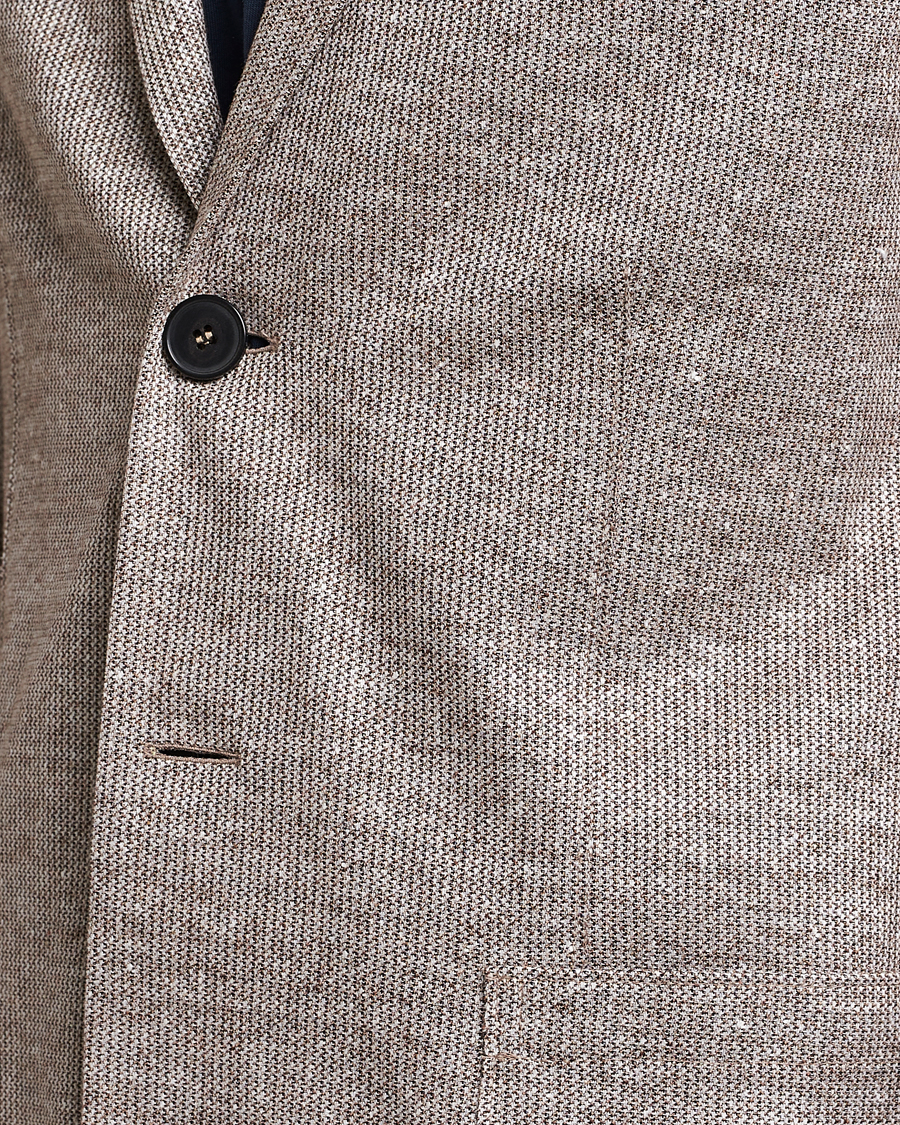 Mies | Pikkutakit | Harris Wharf London | Linen Blend Blazer Tobacco