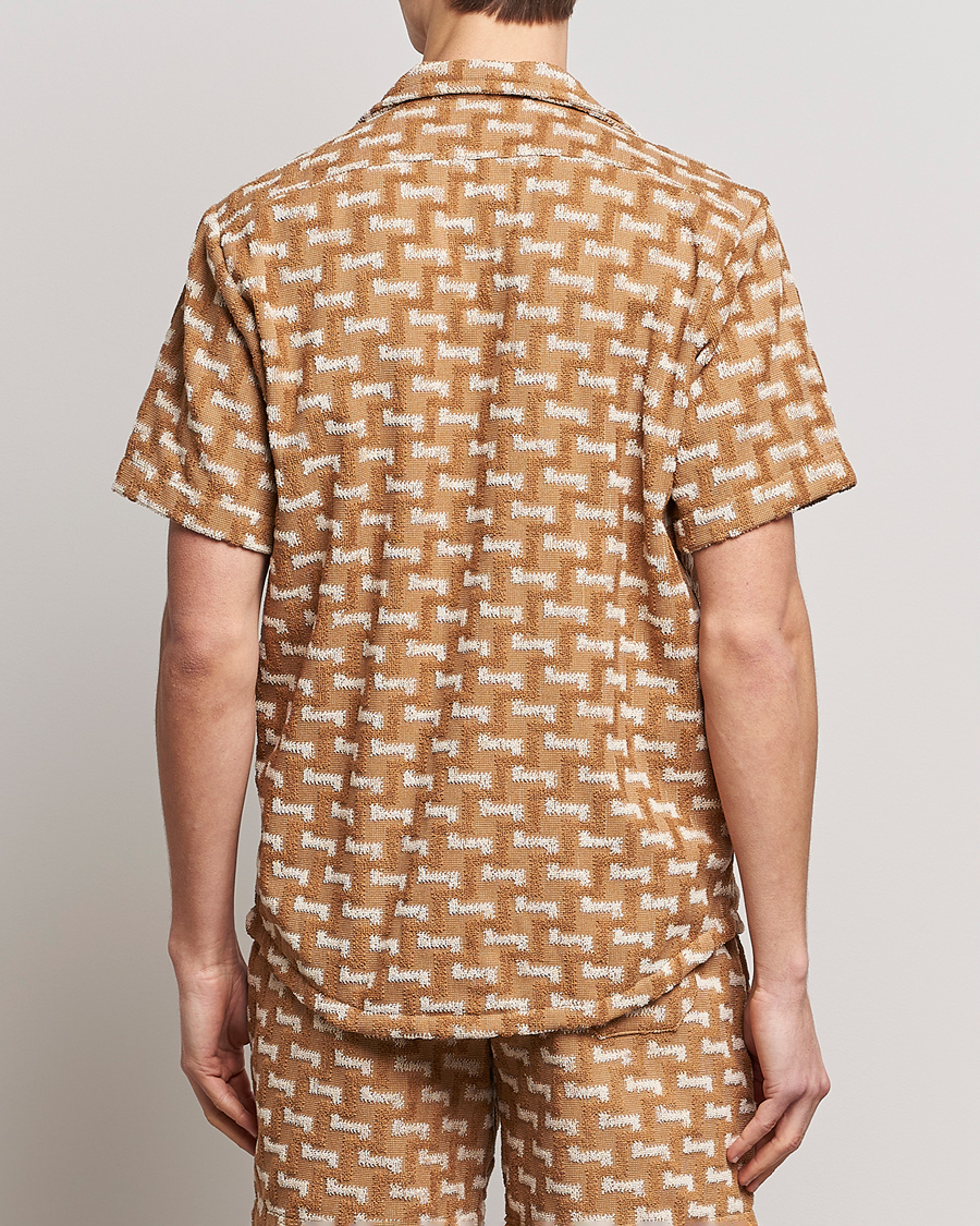 Mies | Kauluspaidat | OAS | Terry Cuba Short Sleeve Shirt Camel