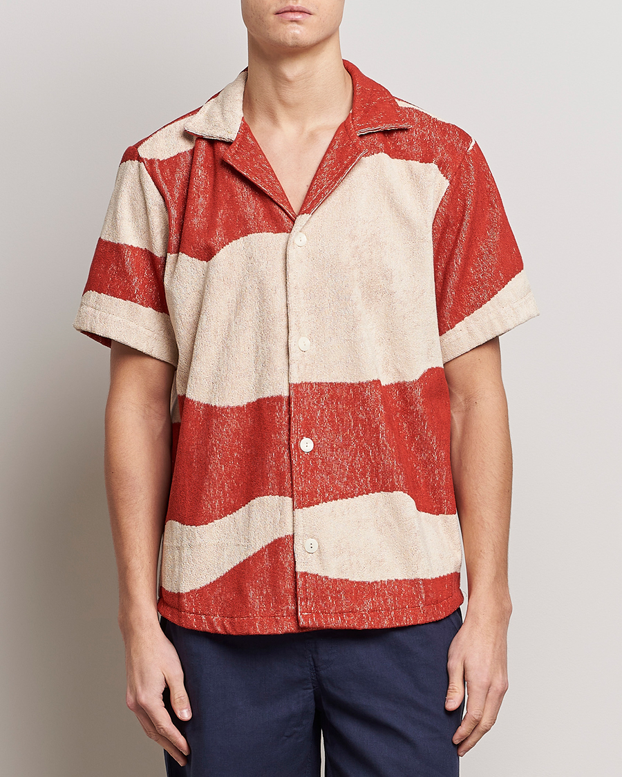 Mies | Kauluspaidat | OAS | Terry Cuba Short Sleeve Shirt Amber Dune