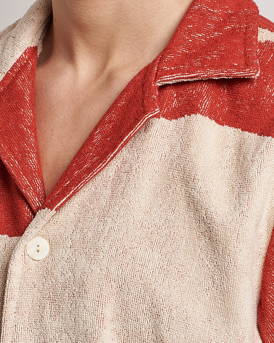 Mies | Kauluspaidat | OAS | Terry Cuba Short Sleeve Shirt Amber Dune