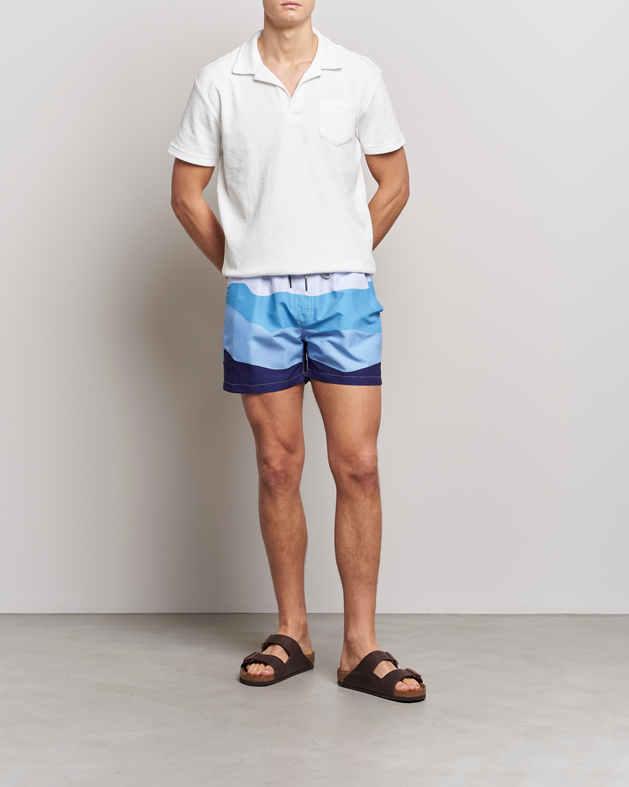 Mies | Uimahousut | OAS | Printed Swimshorts Ice Wave