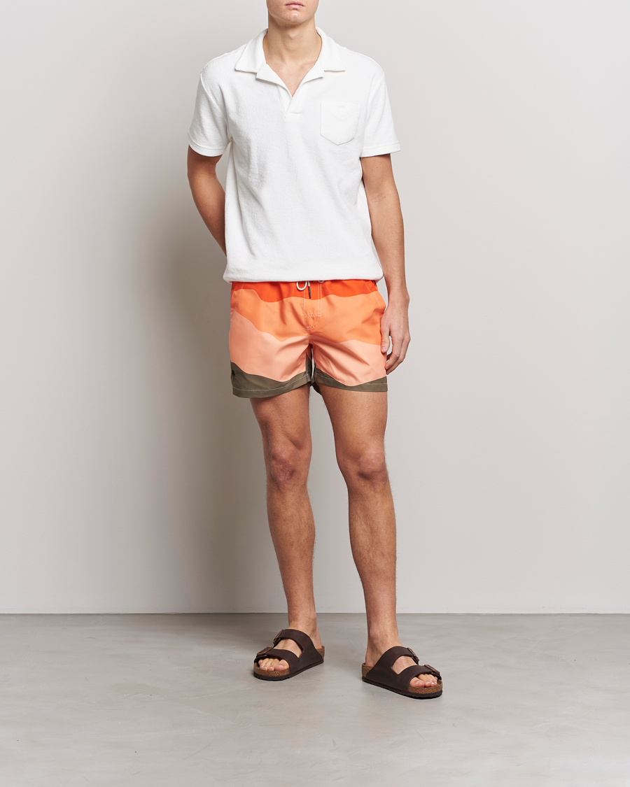 Mies | Uimahousut | OAS | Printed Swimshorts Fire Wave