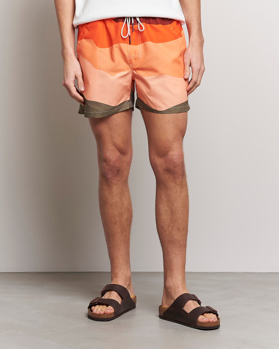 Mies | Uimahousut | OAS | Printed Swimshorts Fire Wave