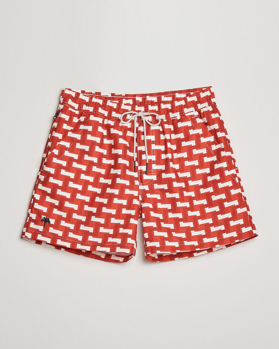 Mies | Uimahousut | OAS | Printed Swimshorts Layer Zig