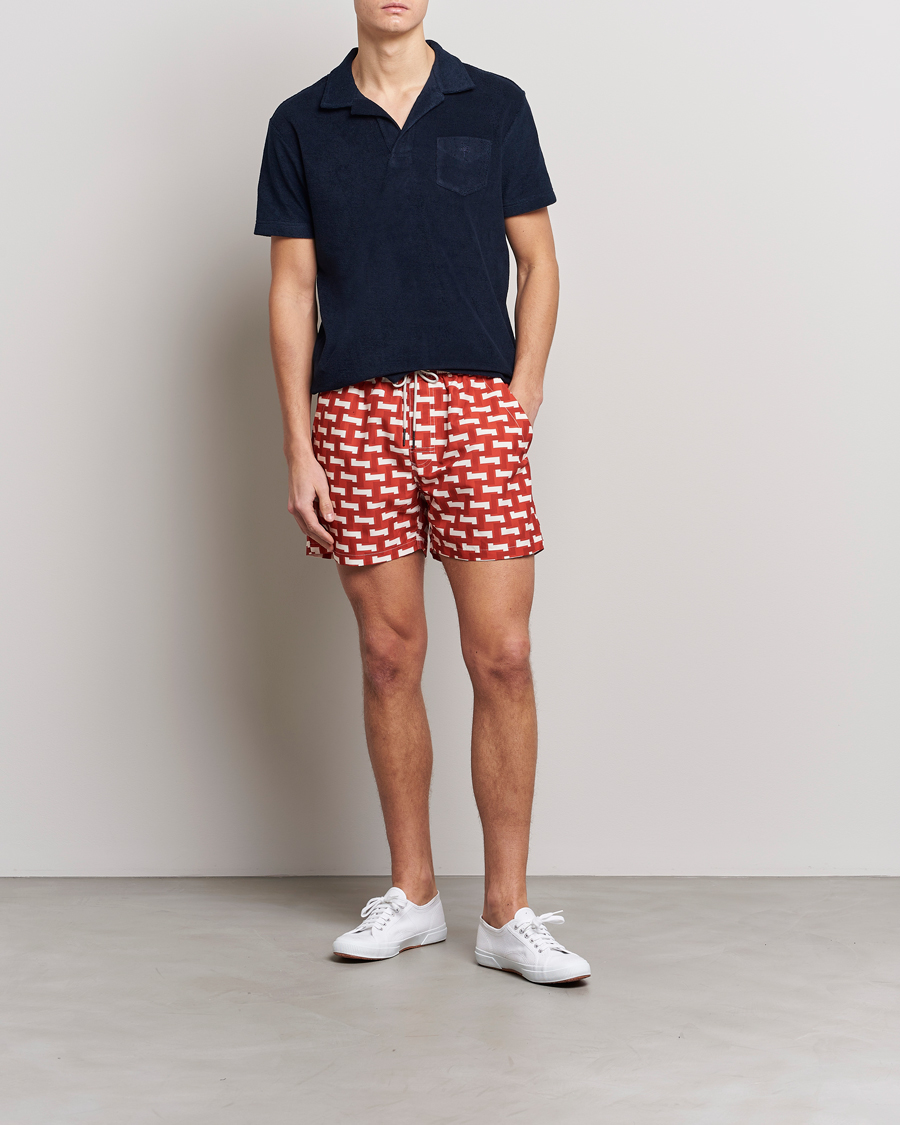 Mies | Uimahousut | OAS | Printed Swimshorts Layer Zig