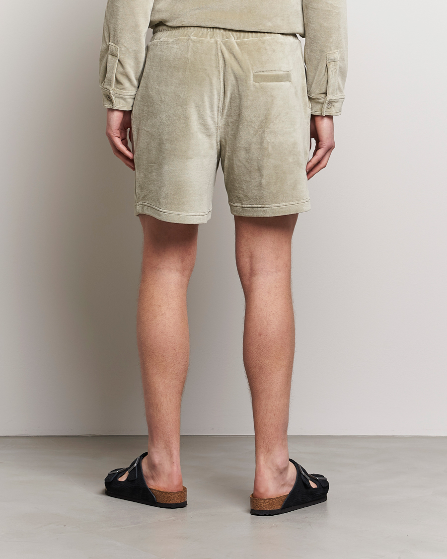 Mies | Shortsit | OAS | Drawstring Velour Shorts Washed Grey