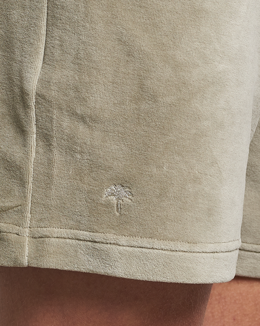 Mies | Shortsit | OAS | Drawstring Velour Shorts Washed Grey