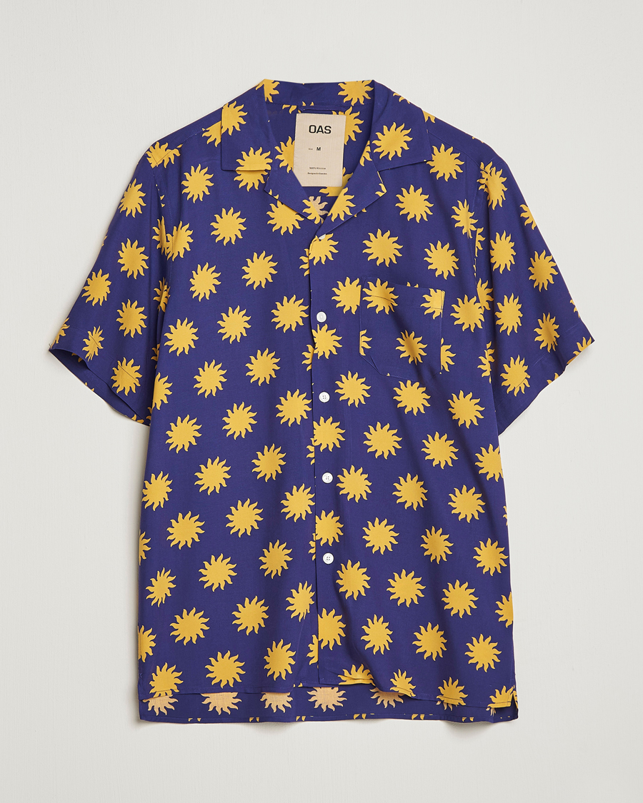 Mies | Kauluspaidat | OAS | Viscose Resort Short Sleeve Shirt Sunday Sun