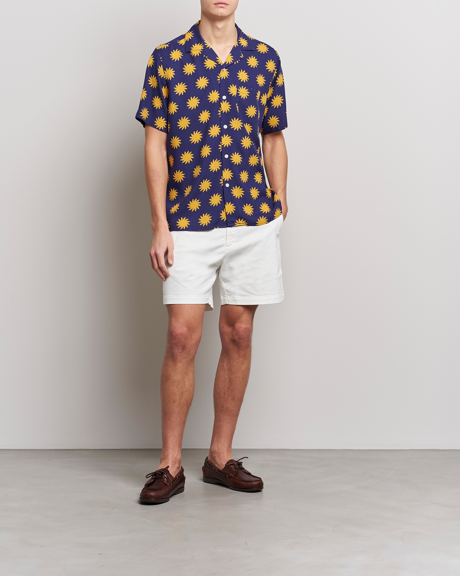 Mies | Kauluspaidat | OAS | Viscose Resort Short Sleeve Shirt Sunday Sun
