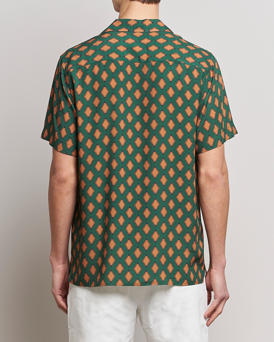 Mies | Kauluspaidat | OAS | Viscose Resort Short Sleeve Shirt Smokin Rustic