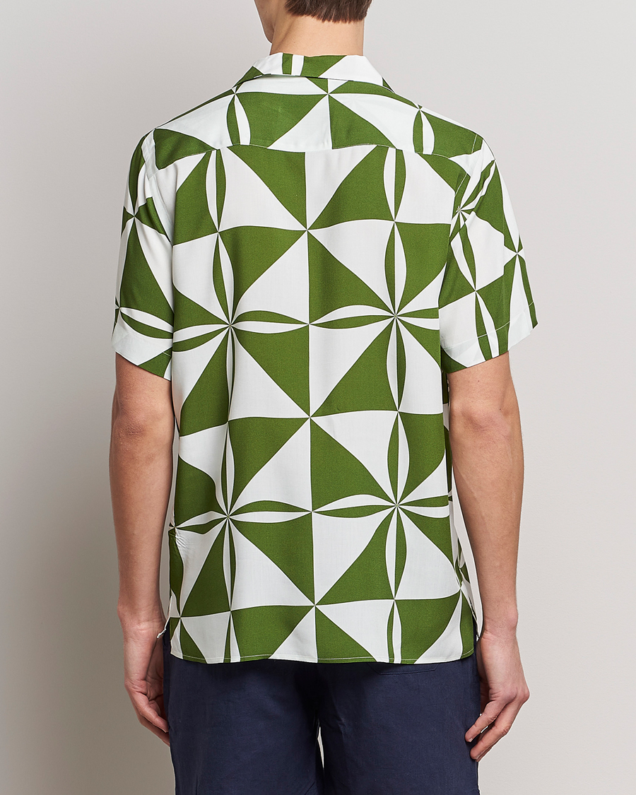 Mies | Kauluspaidat | OAS | Viscose Resort Short Sleeve Shirt Bloomy Plateau