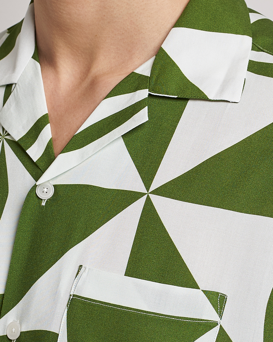 Mies | Kauluspaidat | OAS | Viscose Resort Short Sleeve Shirt Bloomy Plateau