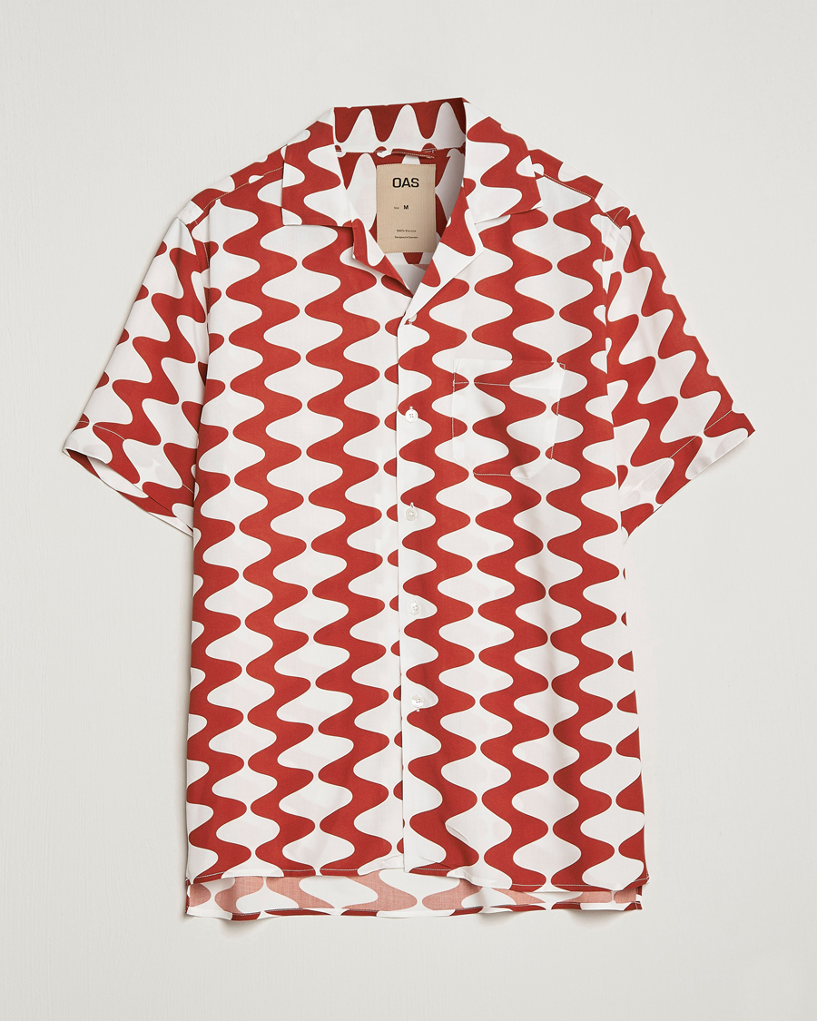 Mies | Kauluspaidat | OAS | Viscose Resort Short Sleeve Shirt Big Lauda