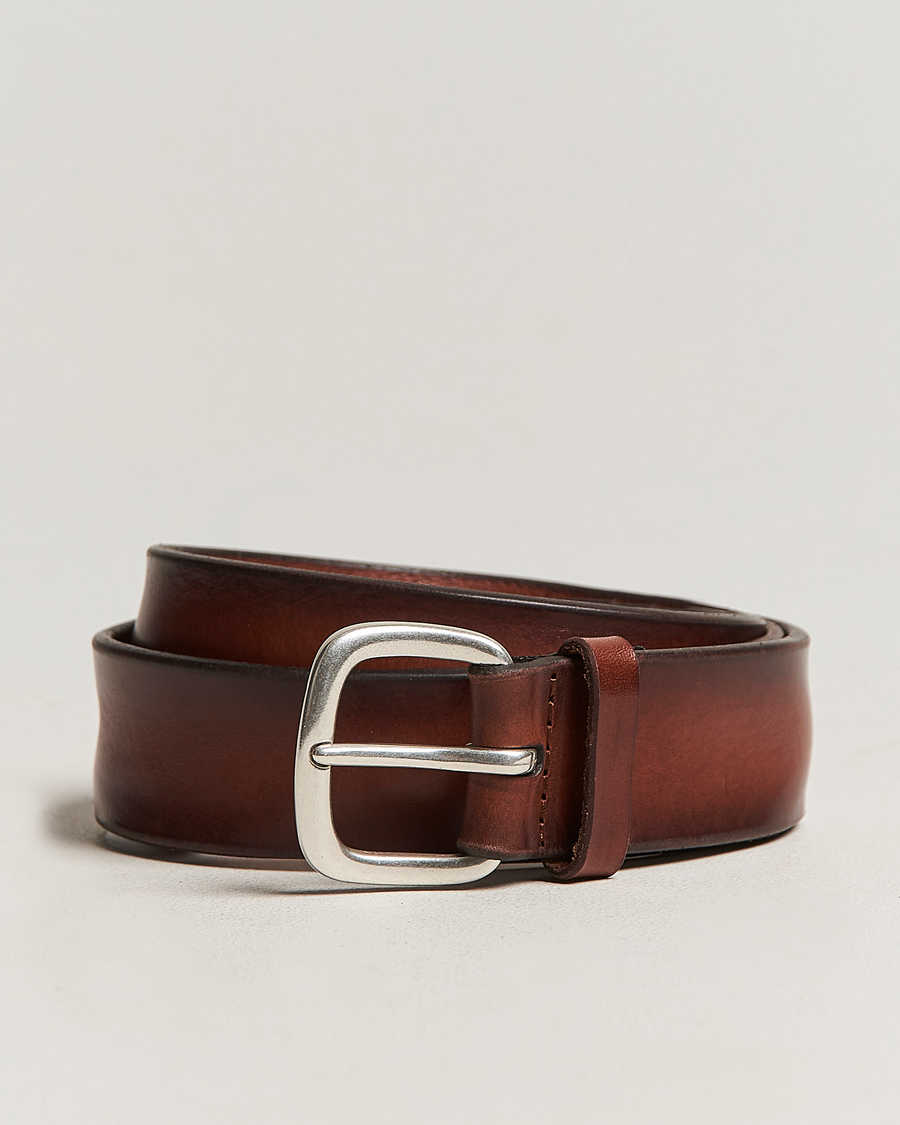 Mies | Orciani Vachetta Soft Leather Belt 3,5 cm Brown | Orciani | Vachetta Soft Leather Belt 3,5 cm Brown