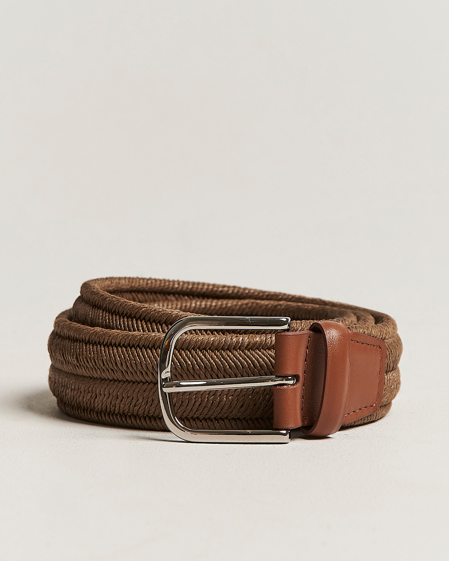 Mies | Orciani Elasticated Belt 3,5 cm Cognac | Orciani | Elasticated Belt 3,5 cm Cognac