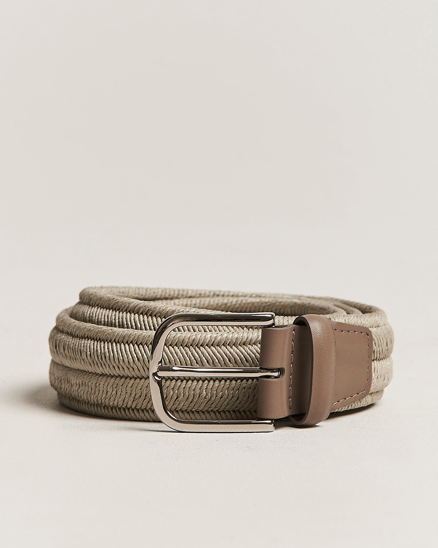 Mies | Orciani Elasticated Belt 3,5 cm Grey | Orciani | Elasticated Belt 3,5 cm Grey