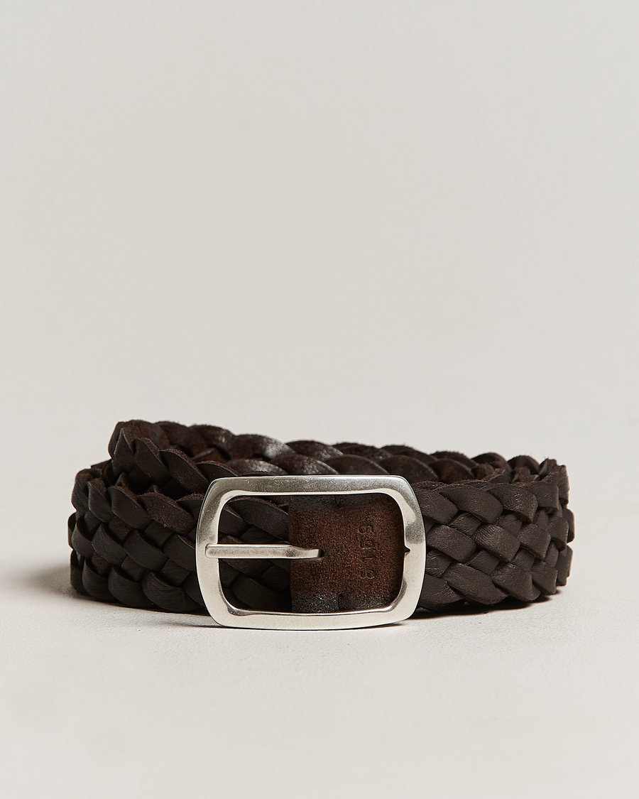 Mies | Orciani Double Sided Suede Belt Dark Brown | Orciani | Double Sided Suede Belt Dark Brown