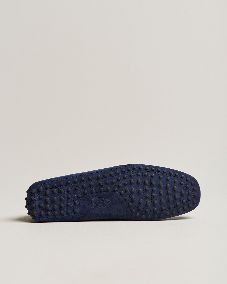 Mies | Tod's Laccetto Gommino Carshoe Navy Suede | Tod's | Laccetto Gommino Carshoe Navy Suede
