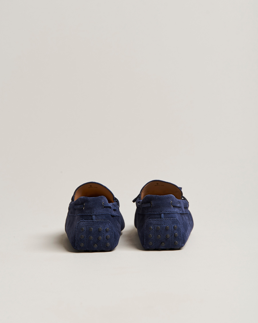 Mies | Tod's Laccetto Gommino Carshoe Navy Suede | Tod's | Laccetto Gommino Carshoe Navy Suede