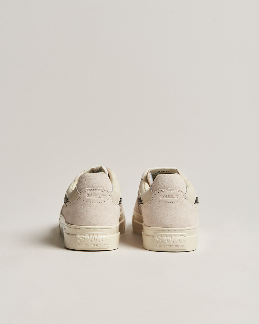 Mies | Stepney Workers Club Pearl S-Strike Suede Sneaker Ecru/Black | Stepney Workers Club | Pearl S-Strike Suede Sneaker Ecru/Black