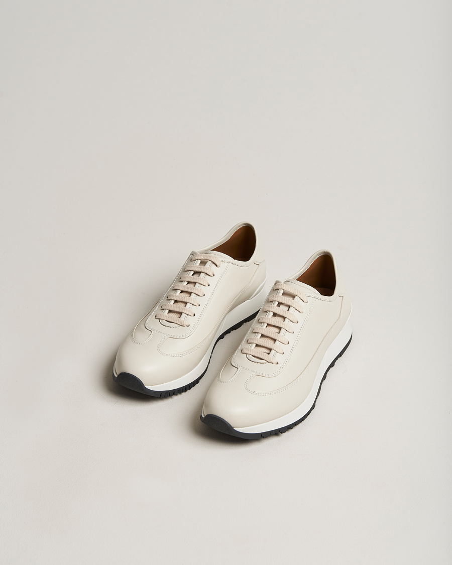 Mies |  | John Lobb | Hurlingham Running Sneakers Off White