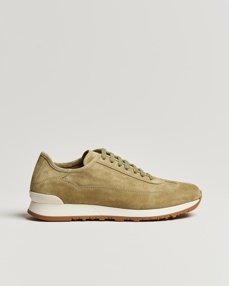 Mies | John Lobb Hurlingham Running Sneakers Moss Suede | John Lobb | Hurlingham Running Sneakers Moss Suede