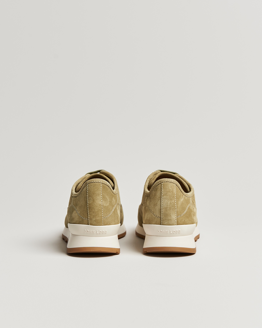 Mies | John Lobb Hurlingham Running Sneakers Moss Suede | John Lobb | Hurlingham Running Sneakers Moss Suede