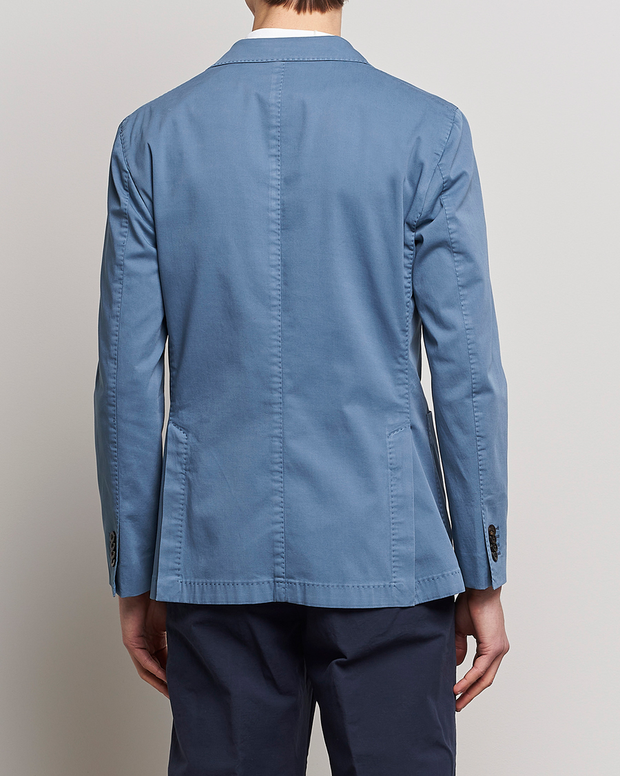 Mies | Pikkutakit | Boglioli | K Jacket Cotton Stretch Blazer Dusty Blue