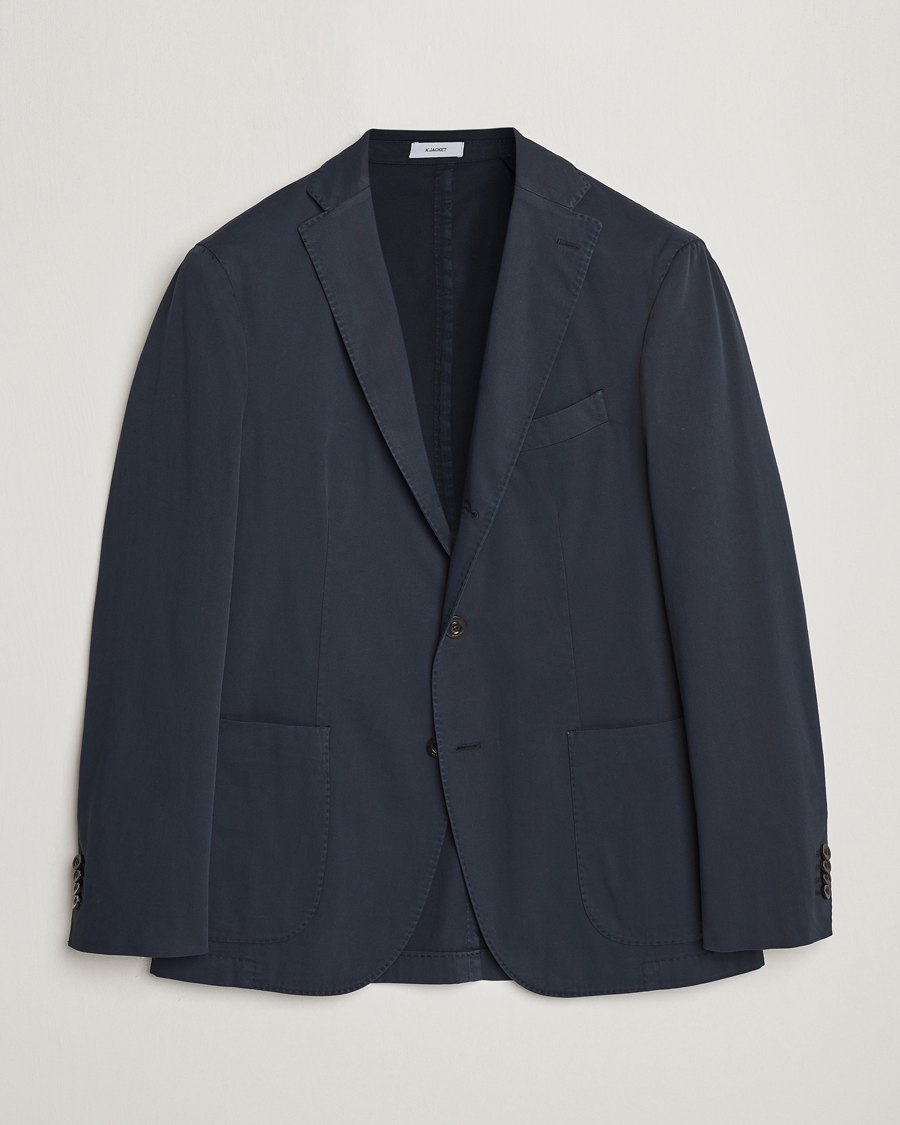Mies | Pikkutakit | Boglioli | K Jacket Cotton Stretch Blazer Navy