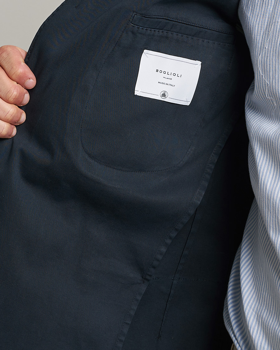 Mies | Pikkutakit | Boglioli | K Jacket Cotton Stretch Blazer Navy