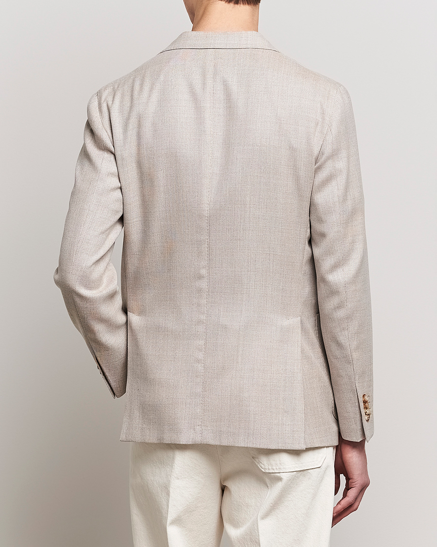 Mies | Pikkutakit | Boglioli | K Jacket Wool Hopsack Blazer Beige